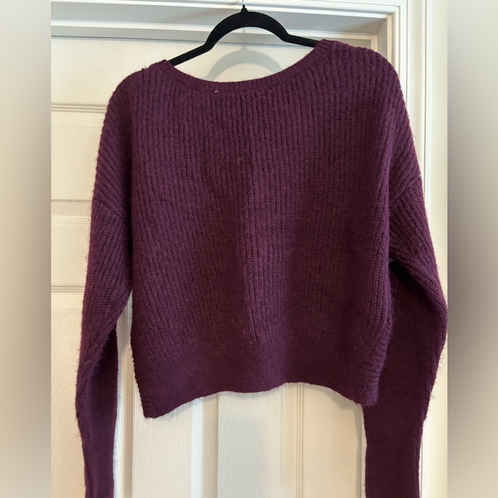 Express Deep Purple Knit Top